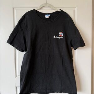 Mario Champion Black Graphic T-Shirt